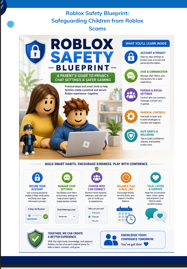 Roblox Safety Guide for Parents: Privacy, Chat & Robux Scam Protection